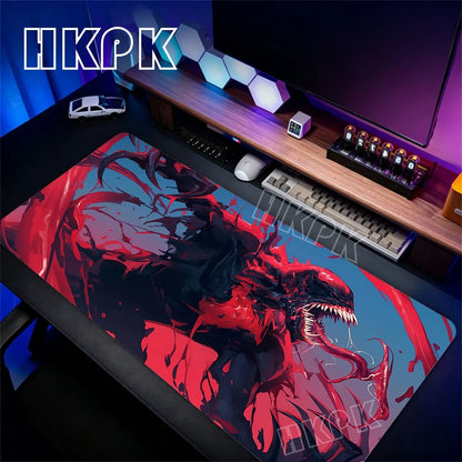 90x40cm Mouse Pad Gaming Large Dywan Gamer Keyboard HD Desk Mat Non-Slip Rubber Table Carpet Mousepad Venoms XXL For Computer
