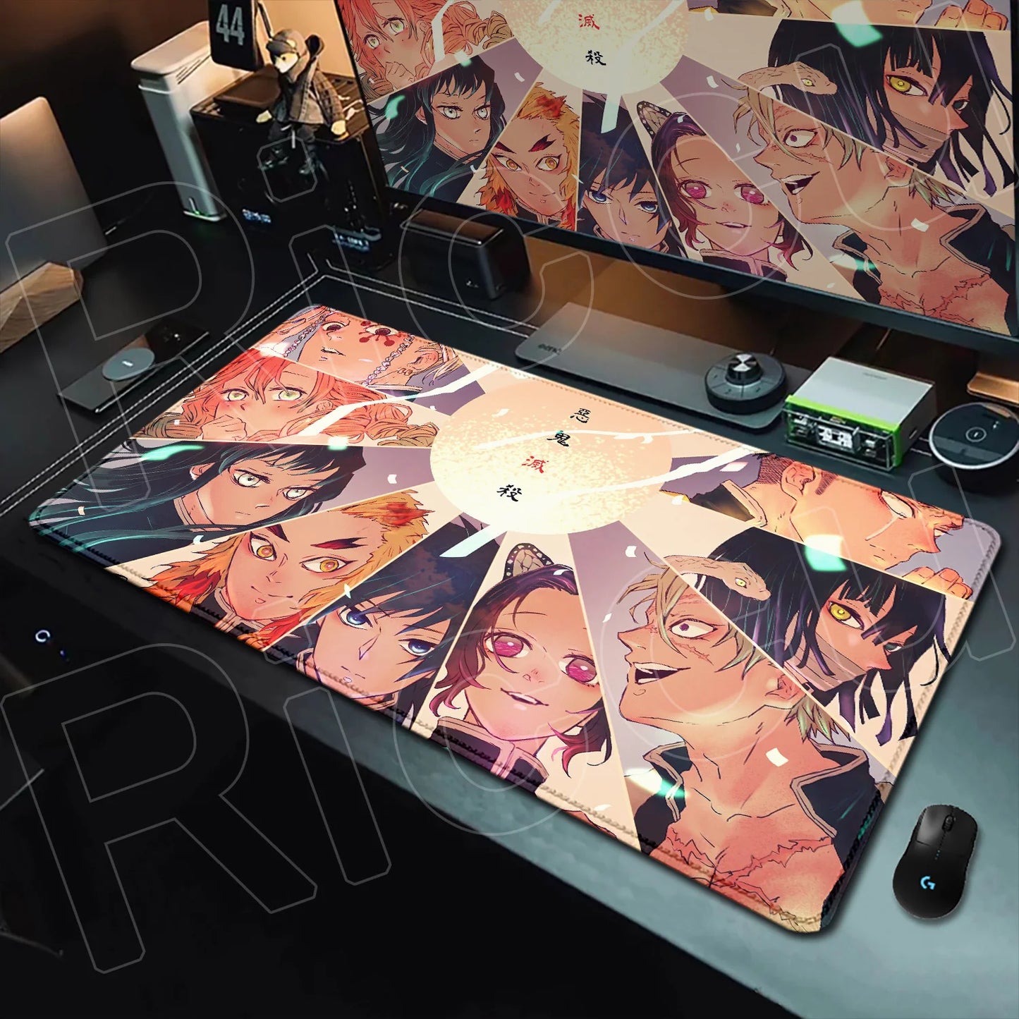 HD Printing Anime Mousepad Non-slip Rubber Base Office Deskmat XXL Student Writing Keyboard D-Demon Slayer Pc Gaming Accessories