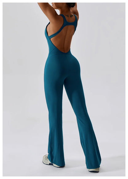 Women Training Yoga Suit Sportswear Gym Set Women 1 Pcs Sports Jumpsuit Fitness Rompers Stretch Female Push Up Workout Bodysuits