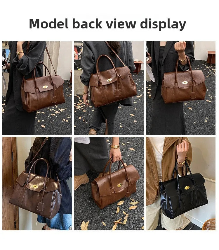 Fashion Women's High-quality Pu Leather Handbag 2026 New Business Large Capacity Commuter Shoulder Crossbody Bags for Women
