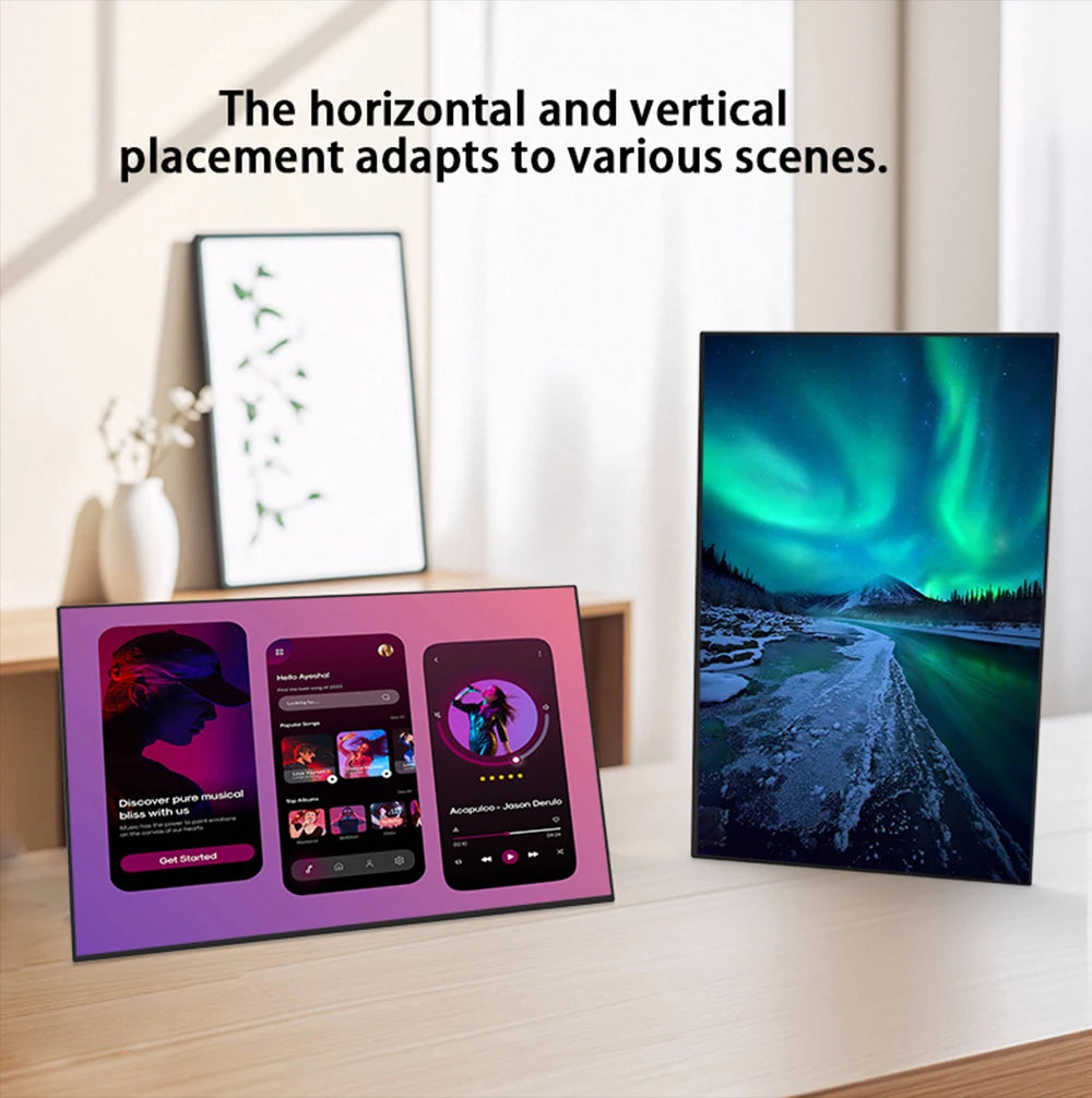 SIBOLAN 23.8" 4K Portable Monitor UHD 3840*2160 100%sRGB External Gaming Screen USB C LS Stand VESA for Mini PC Laptop MAC