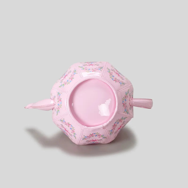 Creative Vintage Printed Teapot Design Women Handbags Pearls Chains Shoulder Bag Designer Luxury Crossbody Bag Small Buckets Bag