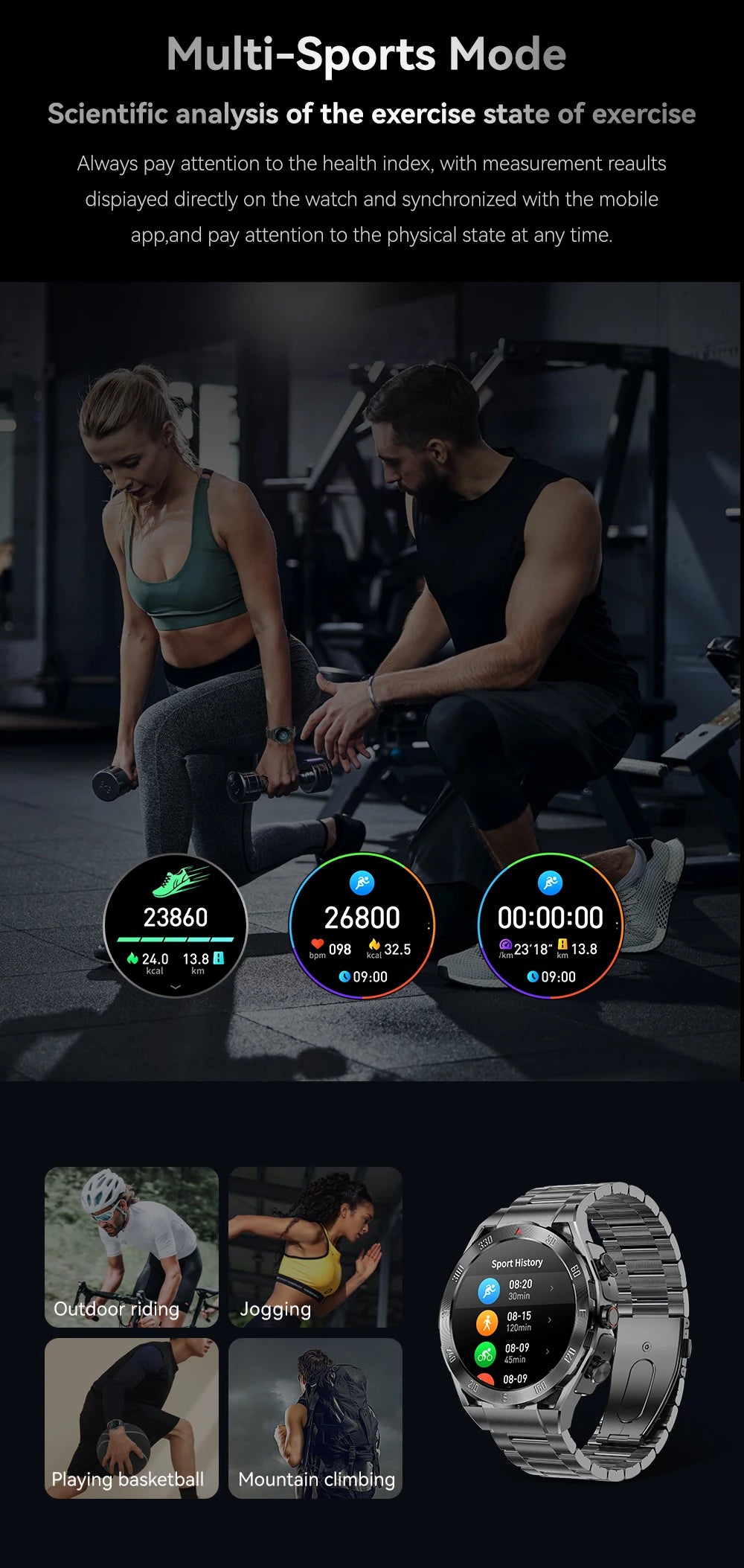 2026 New TWS 2-in-1 Smart Watch Earphones 1.43 "AMOLED Screen with Heart Rate Sleep Monitoring Music Player NFC IP67 Smartwatch