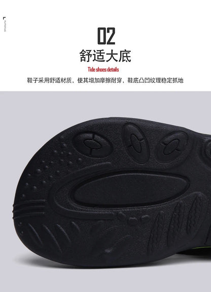 High Quality Green Men Summer Flip-Flop Non-slip Beach Slippers for Men Outdoor Flip Flops Man Fashion Slides Chinelo Masculino