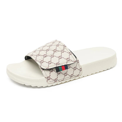 Summer men's slippers fashion comfortable breathable slippers indoor bathroom sandals plus size casual outdoor beach shoes 47