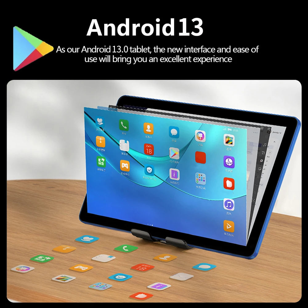 Tablet 4G 5G Pad Pro 8GB RAM 512GB ROM 10.1 Inches FHD Display Android 13.0 Dual SIM Card Slot 8000mAh Battery Original Tablets