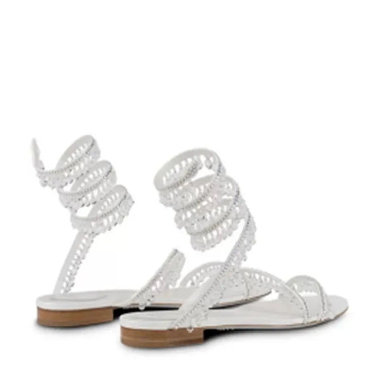 2026Women's New Water Diamond Sandals Fashion Tassel Crystal Shoes Sexy Banquet Party Twin Stiletto Women's Large Sandals