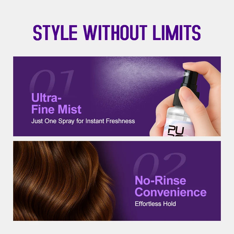PURC Argan Oil Wig Hair Styling Spray for Women 450° Heat Protection Keratin Smooth Shiny Hair Treatment Hair Care 100ml
