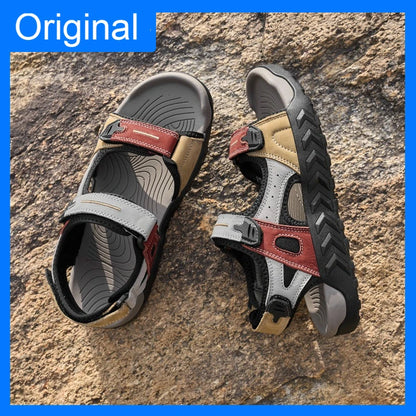Men Sandals Outdoor Camping Hiking Water Wading Sports Shoes Anti Slip Quick Drying New Summer Comfortable Beach Shoes for Youth