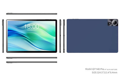 New Upgraded Global Version Android 15 Tablet 14 inch Tablets 20GB 512GB 12900mAh Large Battery BT5.0 5G WiFi GPS Google Play