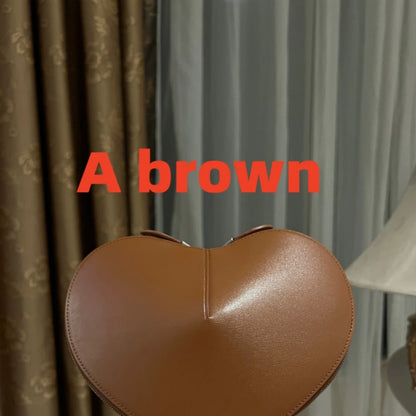 High-End Mini Love Bag Fashionable Peach Heart Box Bag Niche Design Stylish Bag Textured Single Shoulder Crossbody Bag Gift Box