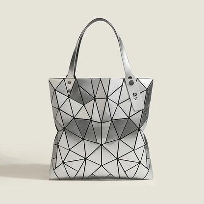 Luminous Bag Reflective Geometric Bags for Women 2024 Quilted Shoulder Bags Totes Female Handbags Bolsa Feminina Sac À Main