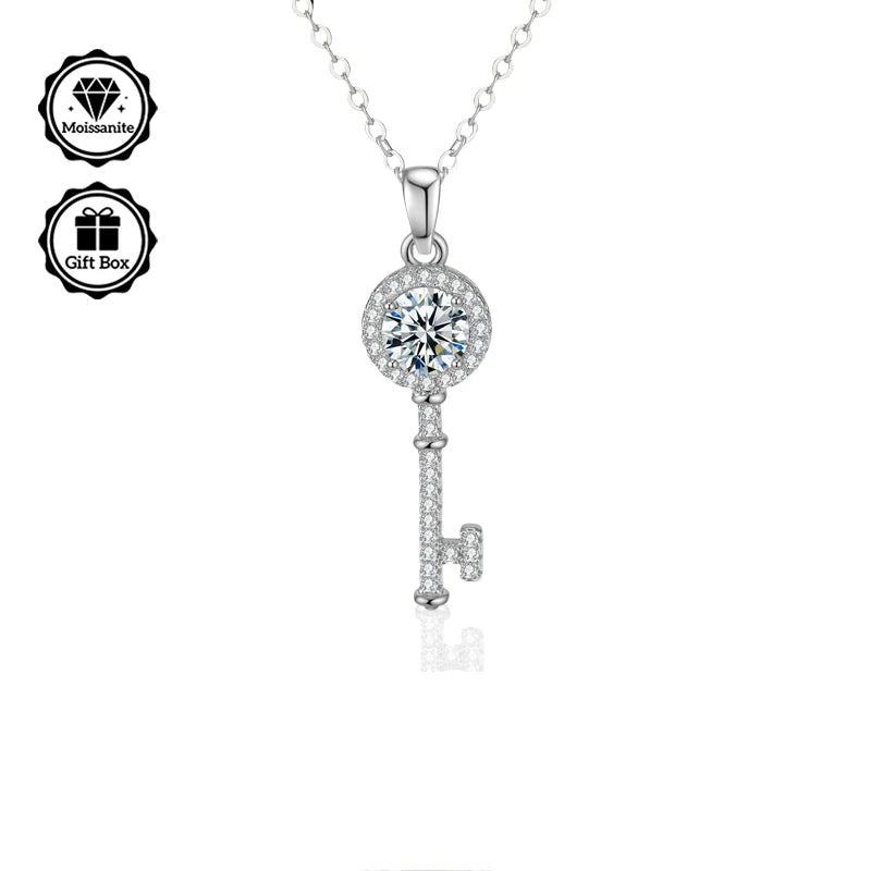 Christmas Gift for, Moissanite Necklace for Women, Jewelry for Women, Hypoallergenic Necklace, High Quality Jewelry, Bohemian,