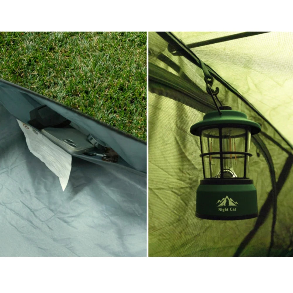 Night Cat 1 Person Elevated Camping Cot Tent 4 Modes Convertible Off-Ground Tent Waterproof Outdoor Mesh Inner Tent Camping Hiking Cot Tent Combo with Vestibule