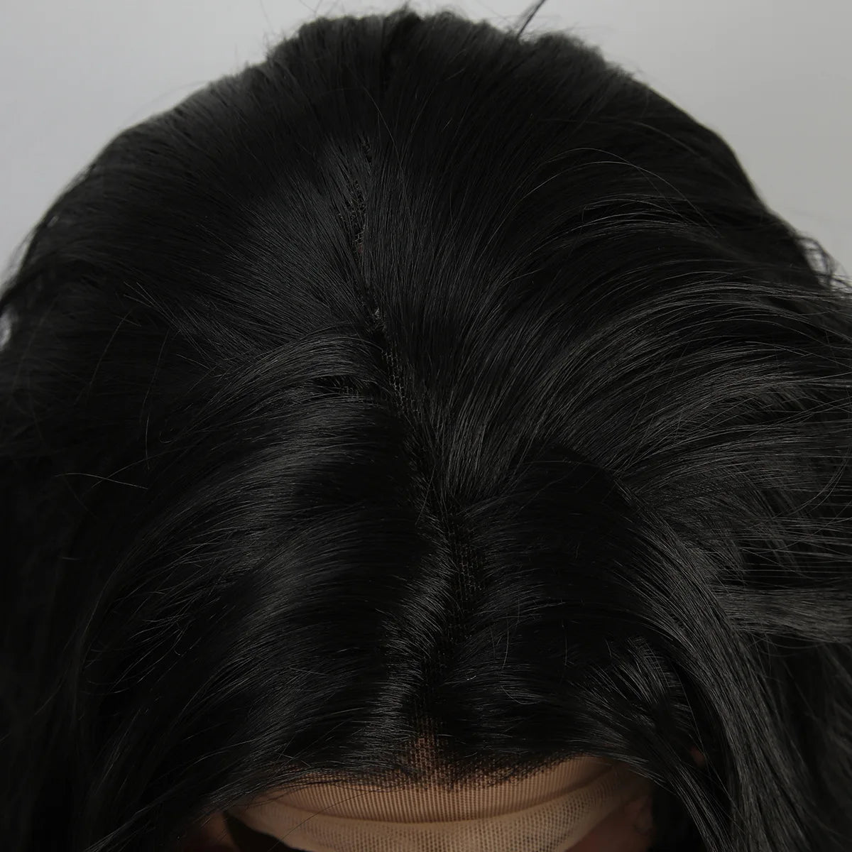 Black Wig Synthetic 13X4 Lace Front Wig Long Loose Wave Lace Front Synthetic Wig Heat Resistant Fiber Hair