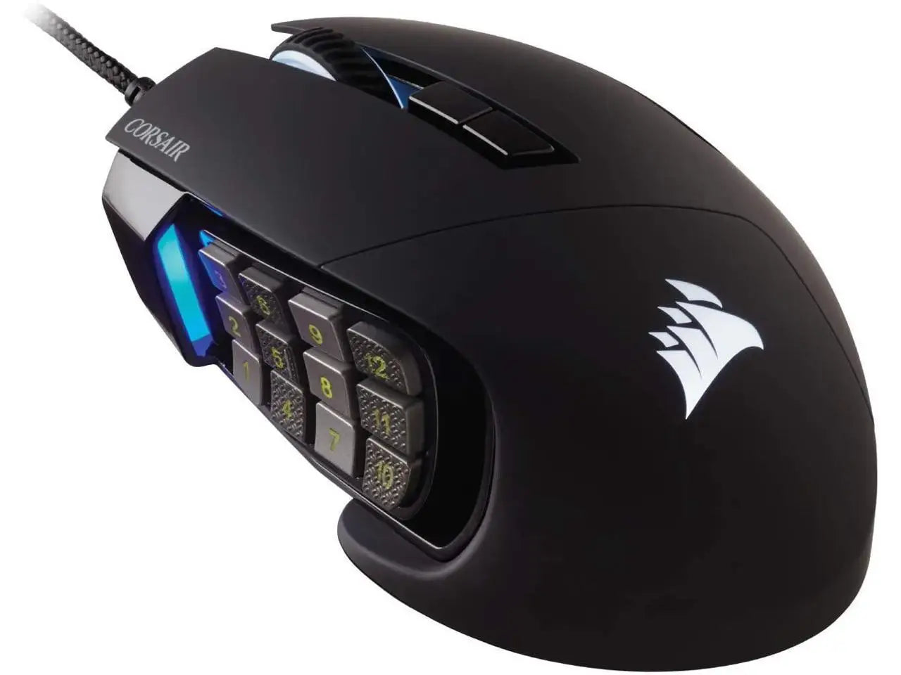Corsair SCIMITAR RGB ELITE CH-9304211-NA Black Wired Optical MOBA/MMO Gaming Mouse, Backlit RGB LED