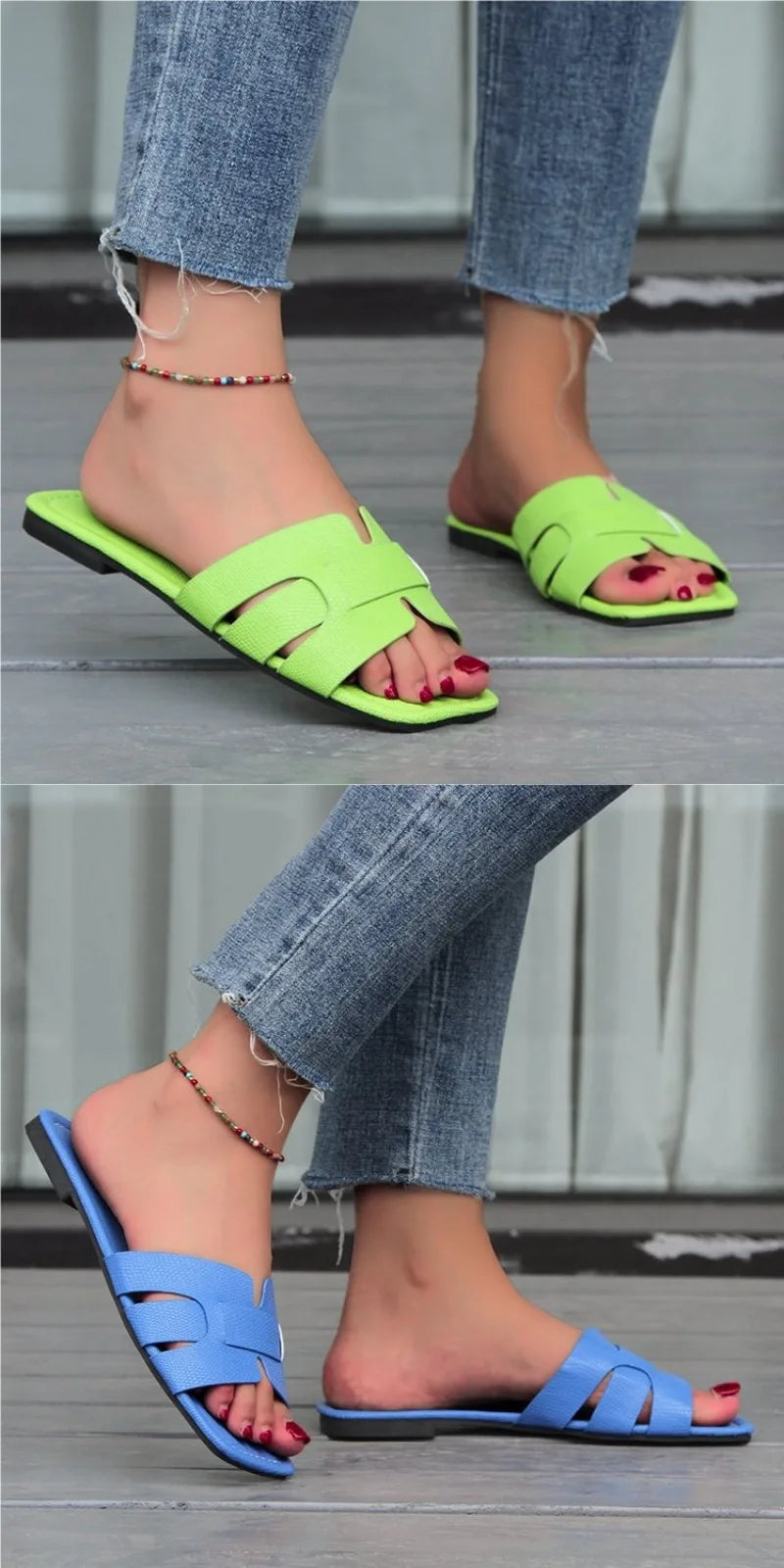 Luxury Brand Designer Women'S Sandals Fashionable And Elegant Flat Shoes Sexy Casual Beach Shoes Summer Outdoor Slippers women