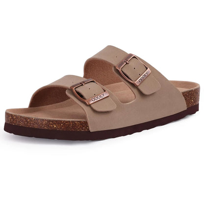 Evshine Men's Cow Suede Clogs with Arch Support Leather Mules Comfort Fashion Potato Shoe Women Cork Footbed Genuine Suede Clogs