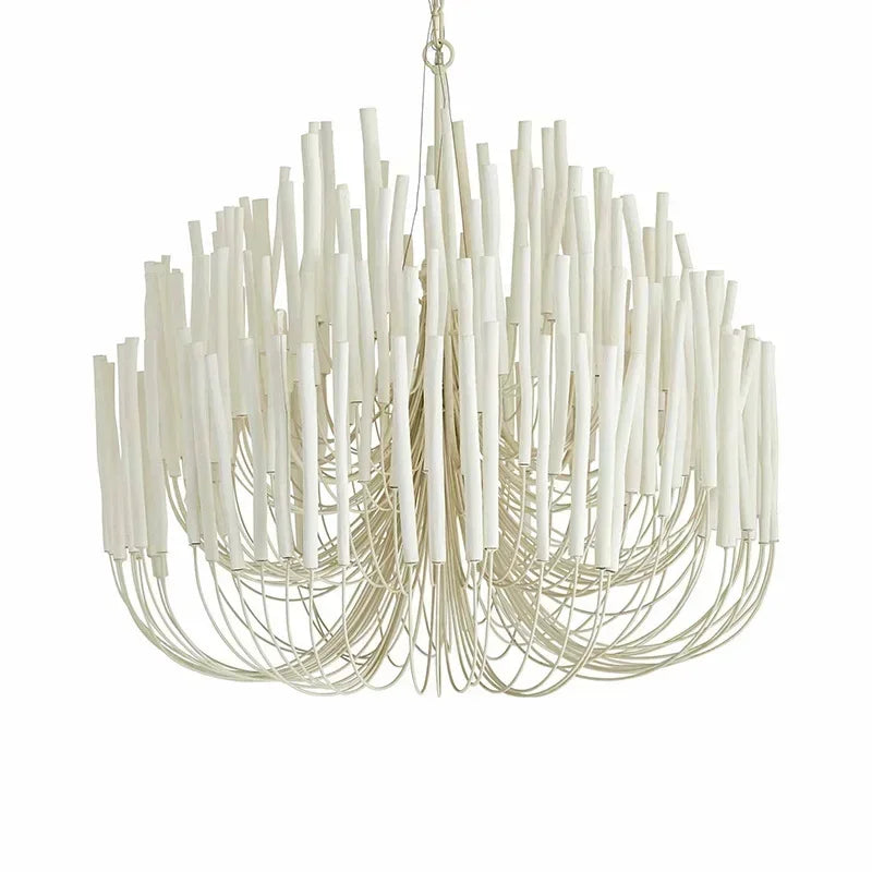 SANDYHA Modern Minimalist Pendant Lights Design RestaurantMulti Head Wooden Branches  Chandeliers Living Room Decoration