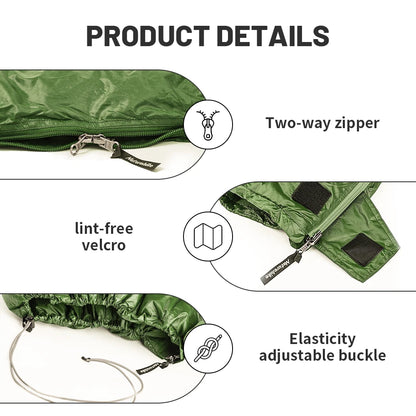 Naturehike CW295 Sleeping Bag Warm Waterproof Splicable Double Quilt 2 Person Ultralight Winter Camping Duck Down Sleeping Bags