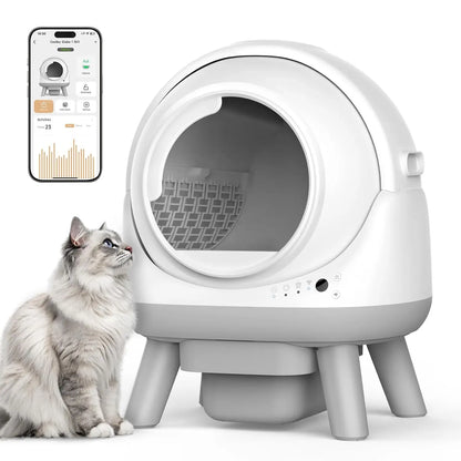 G1 Automatic Self-Cleaning Cat Litter Box,Smart APP Control & Health Monitoring,for Multiple Cats, Custom