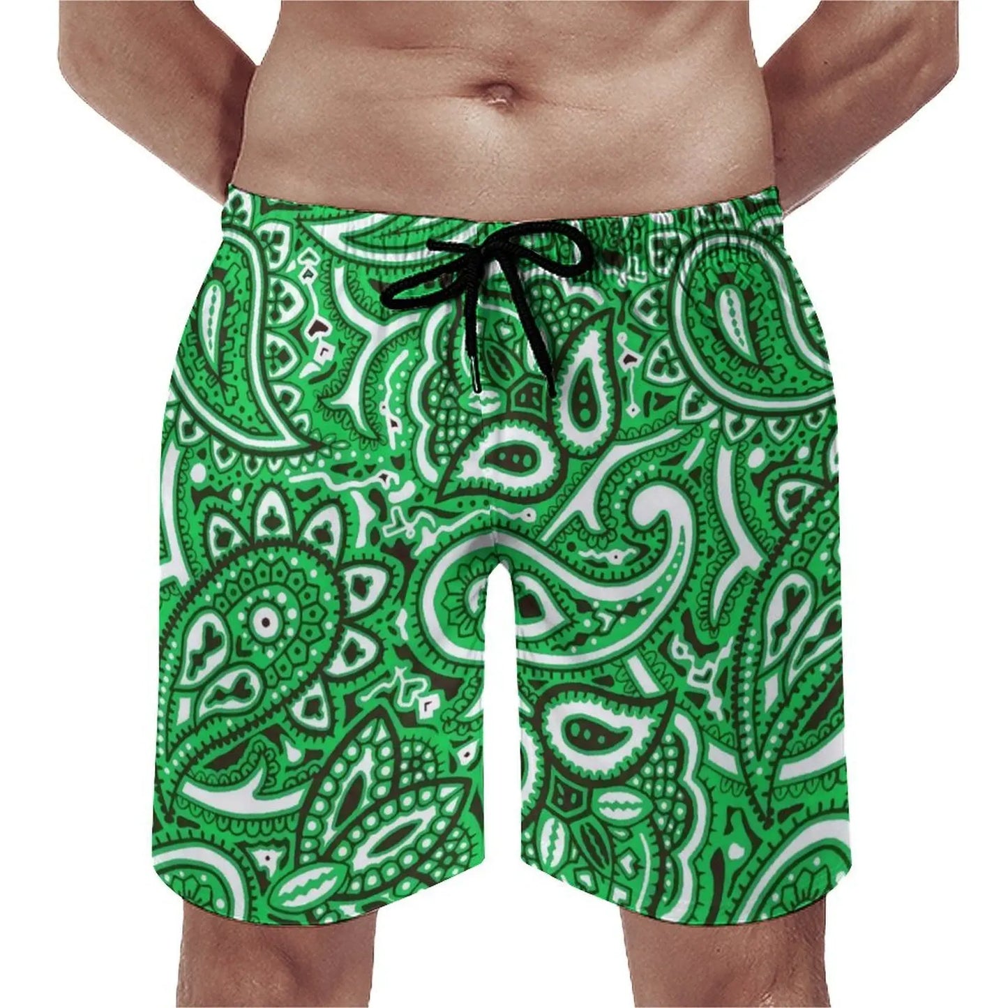 Customizable Bandana Men'S And Women'S Swimsuits Women One Piece Swimsuits Men Swimming Trunks And Beach Couple Outfits