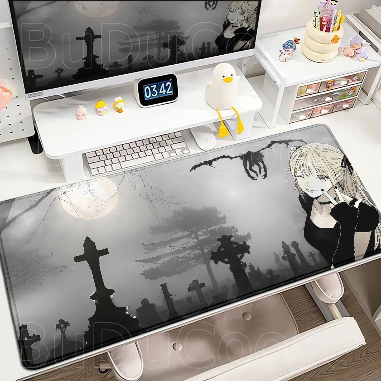New Misa Amane Light Yagami Desk Mat Death Note Anime Mousepad Computer Gamers Lock Edge Mouse Pad Gaming E-sports Keyboard Pads