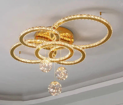 Modern Led Ceiling Lights Home Decor Pendant Light Lamps for Living Room Led Chandeliers Indoor Lighting Gold Hanging Light