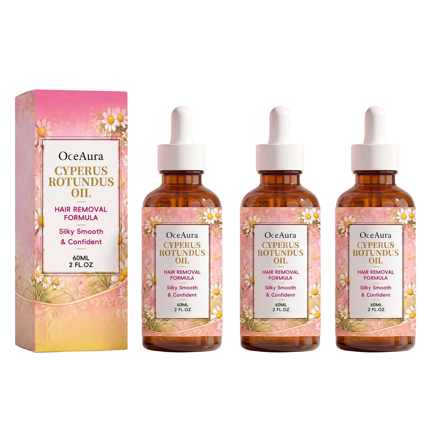 1/2/3PCS Cyperus Rotundus Hair Removal Oil Slow Hair Growth Post Depilation Care Moisturizing Silky Smooth Skin Gentle Body Oil