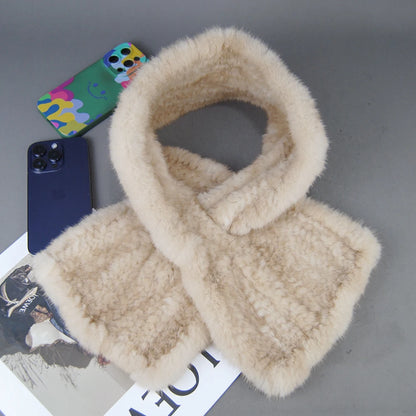 2026 Lady Luxury Authentic Mink Fur Shawl Scarf Winter 100%Natural Mink Fur Real Scarf Shawl Fashion Genuine Mink Fur Ponchos