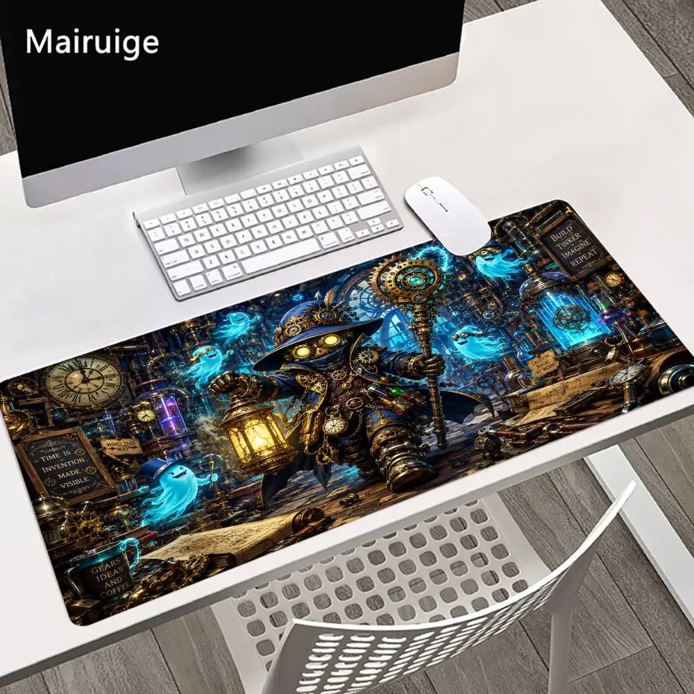 Mystical Wizard Big Size Mouse Pad Non-slip Rubber Base Desk Mat for Home Office Daily Use Deskpad Keyboard Pad Mouse Mat