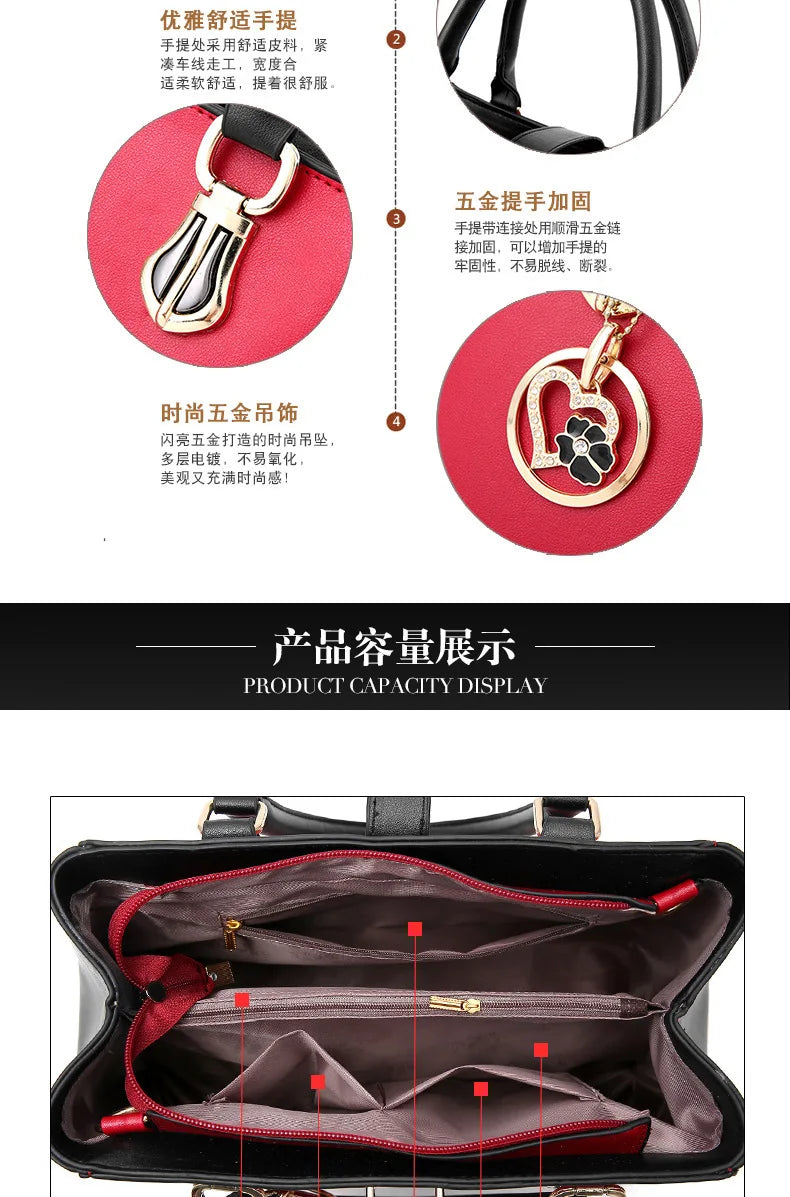 Women's Bags 2026 New Women's Handbag Korean Edition Fashion Large Capacity Casual Tote Bag Womens Shoulder Crossbody Bag women