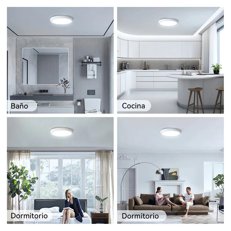 Modern Led Ceiling Lamps 15/20/30W Ceiling Panel Fixtures AC 110V-220V For Room Living Bedroom Kitchen Home Decor Panel Lights