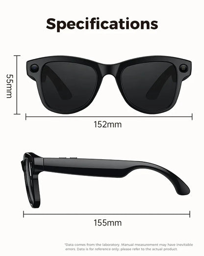 Smart Glasses HD Photo Video Open AI Record Translation Touch Photochromic Lenses Bluetooth Call Music Multifunction Glasses