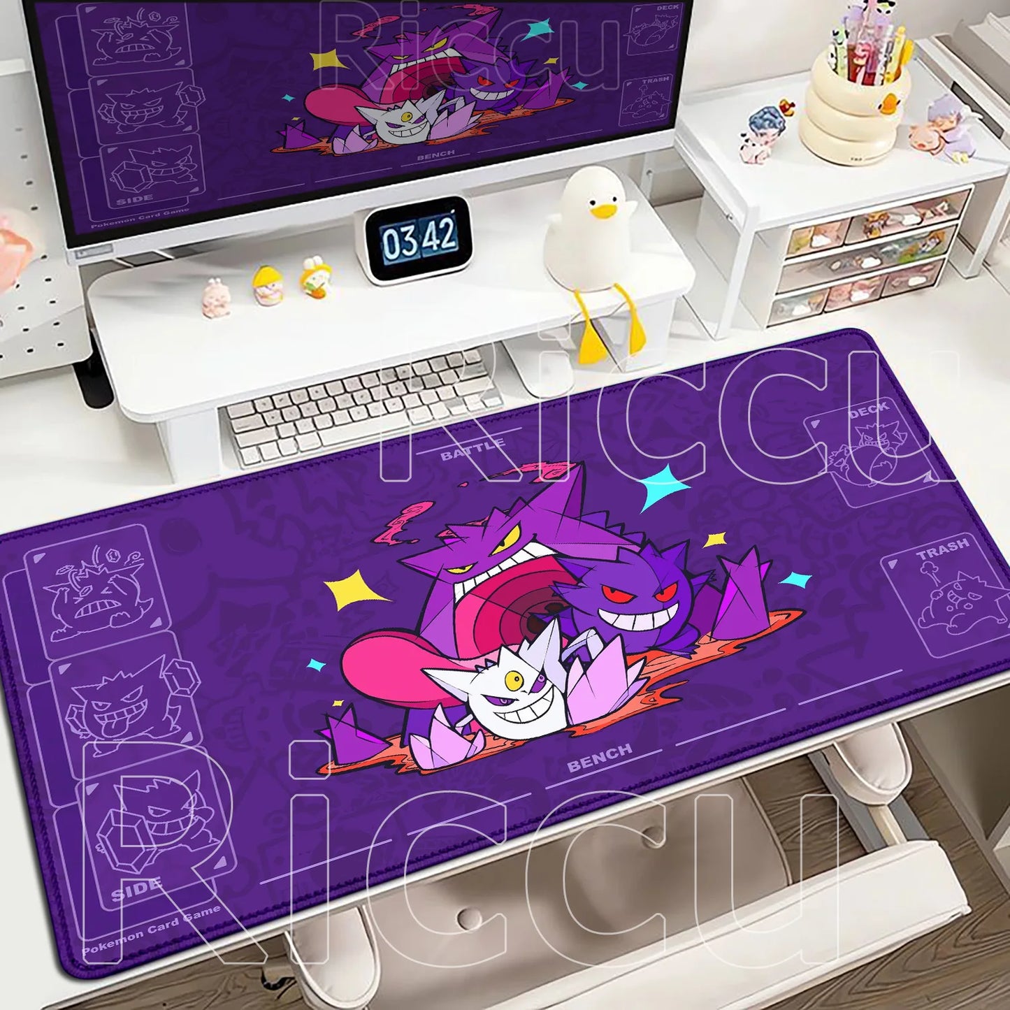 Gaming Anime P-Pokemons Gyarados Mousepad Large Non-slip Rubber Mouse Pad Gamer XXL 900x400mm Pc Keyboard Desk Mouse Mat Carpet