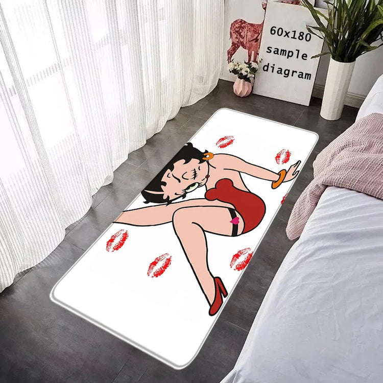 House Entrance Doormat Bettys Boops Hallway Carpet Living Room Rugs Foot Carpets Bathroom Rug Floor Mats Non-slip Home Decor
