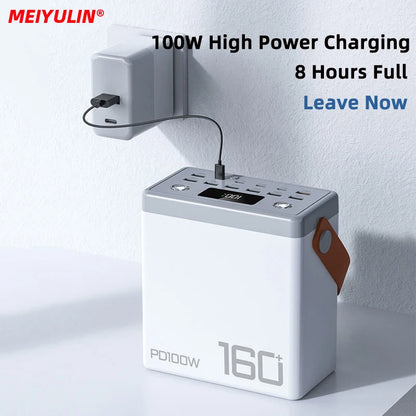 PD100W 160000mAh Power Bank Station Fast Charger Portable Emergency Charging External Battery for iPhone 15 Xiaomi Tablet laptop