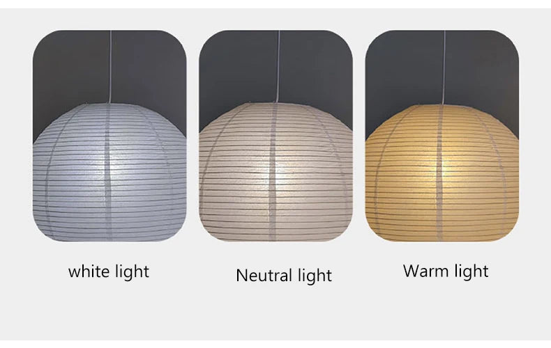 Nordic Wabi Sabi Wind Rice Paper Led Pendant Lights Living Room Bedroom Corner Chandelier Duplex Loft Home Decor Bedside Lamp