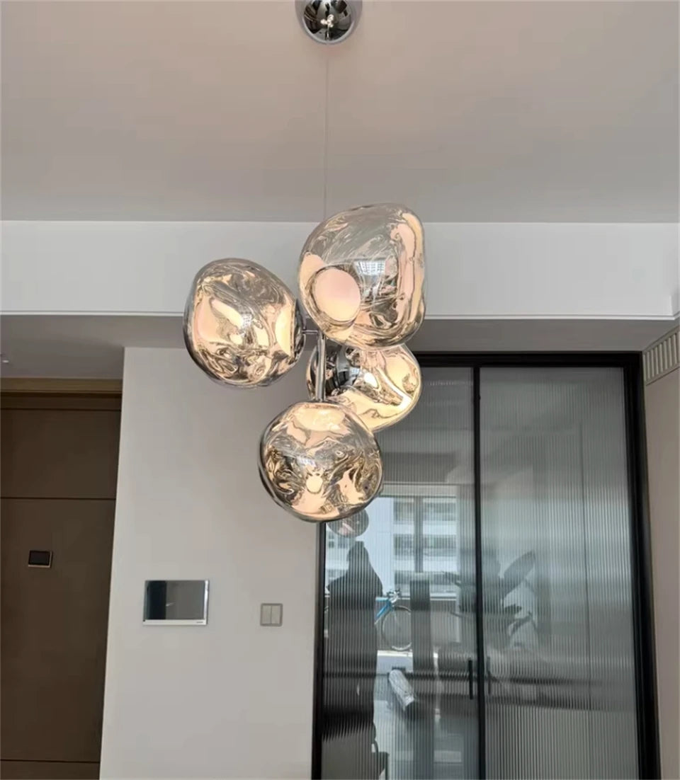 Modern Lava LED Pendant Light PVC Lights Kitchen Hanging Light Fixtures Indoor Decor Living Room Ceiling Lighting Chandelier