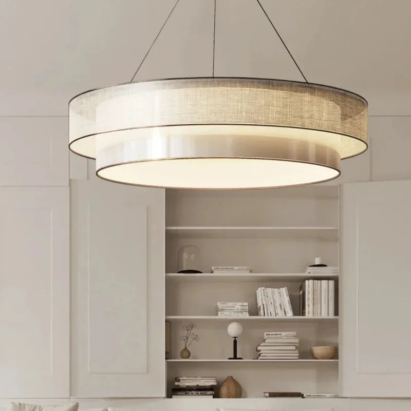 Nordic Fabric Art Led Pendant Lights For Living Dining Room Kitchen Coffee Tables Bedroom Chandelier Home Decor Light Fixture