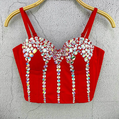 Sexy Party Corset Tops Woman Tank Streetwear Camis Bustier Fashion y2k Crop Top Women Clothes Summer Club Shirt Ladies Bra Blusa