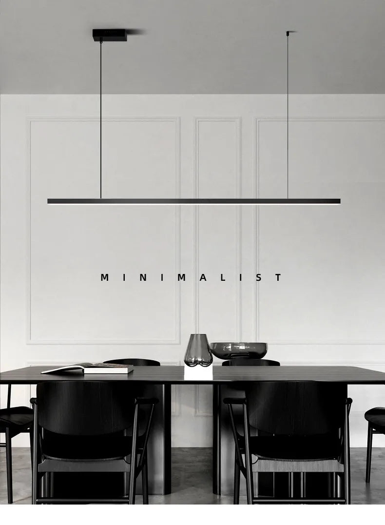 Pendant lights restaurant lights Nordic modern minimalist office long bar dining room chandeliers kitchen lamps LED Chandelier