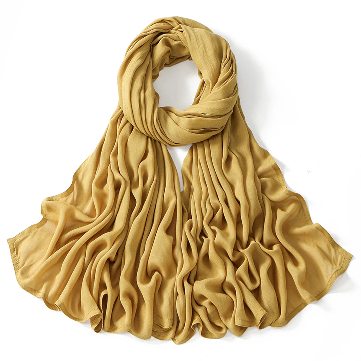 New Big Size Solid Rayon Modal Hijab Scarf Women Muslim Headscarf Wraps Shawl Femme Musulman Headband Islamic Turban 190*85cm