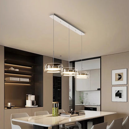 Modern Pendant Light Lamps, Home Decor Ring LED Lights for Living Room,Chandeliers for Dining Room Hanging Light Indoor Lighting