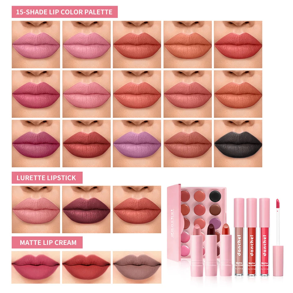 All in One Makeup Kit Lipstick, Blush, Contour Palette, Primer, Foundation Brush Lipgloss Eyebrow Full Makeup Kit Gift for Woman