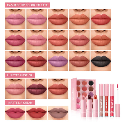 All in One Makeup Kit Lipstick, Blush, Contour Palette, Primer, Foundation Brush Lipgloss Eyebrow Full Makeup Kit Gift for Woman