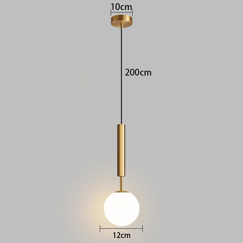1pc Modern Home Decor LED Lights Bedroom Lamp Bedside Pendant Light Lamps LED Chandeliers Hanging Light Indoor Lighting