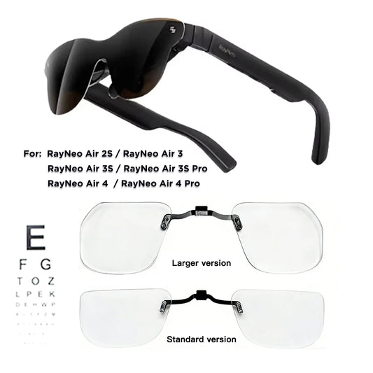 For RayNeo Air 4/Air 4 Pro/Air3S Pro/Air3/3S/Air 2S Smart Glasses Lens Custom Myopia and Hyperopia Anti-Blue Anti-glare Lenses