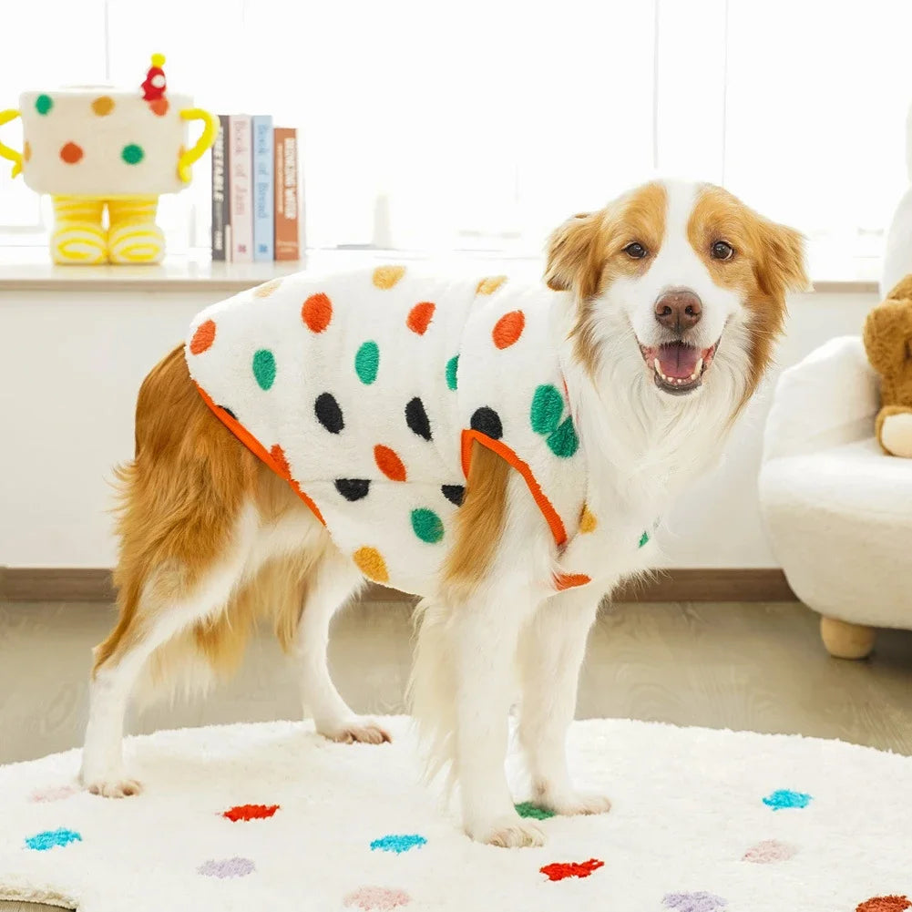 Autumn Winter Warm Dog Clothes for Small Dogs Cats Outdoor Soft Cozy Fleece Jacket Vest Coat Pet Medium Large Dogs Costume