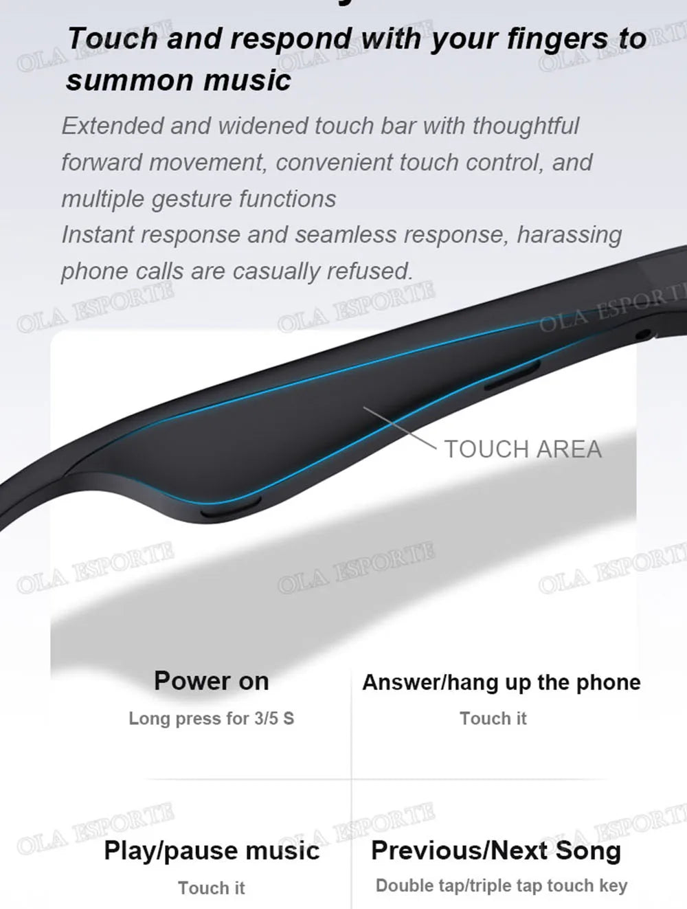 New Camera Control Smart Glasses 2026 Music Sunglasses Headphones Wireless Bluetooth Call Headset HIFI Audio glasses For Android